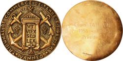 World Coins - France, Medal, Tribunal de Commerce de Vannes, Louis Tattevin, Président, 1992