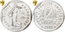 World Coins - France, 2 Francs, Semeuse, 1982, Paris, Nickel, PCGS, , Gadoury:547