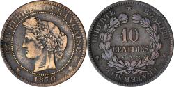 World Coins - Coin, France, Cérès, 10 Centimes, 1870, Paris, , Bronze, KM:815.1