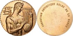 World Coins - Belgium, Medal, Orphée, Société Belge des Auteurs, Gilt Bronze, Muller