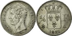 World Coins - Coin, France, Charles X, 1/4 Franc, 1828, Paris, , Silver, Gadoury:353