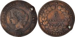 World Coins - Coin, France, 5 Centimes, 1897