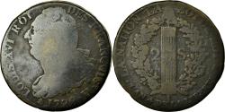 World Coins - Coin, France, 2 sols françois, 2 Sols, 1792, La Rochelle, , Bronze