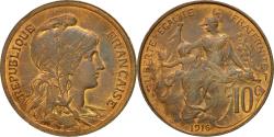 World Coins - Coin, France, Dupuis, 10 Centimes, 1916, Paris, , Bronze, KM:843