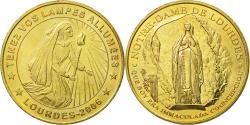 World Coins - France, Token, Touristic token, Lourdes - Tenez vos lampes allumées, 2006, MDP