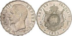 World Coins - France, Napoleon III, 5 Francs, 1856, Strasbourg, Silver, , Gadoury:734