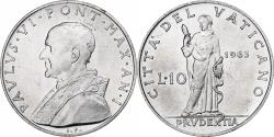 World Coins - Vatican, Paul VI, 10 Lire, 1963 - Anno I, Rome, Aluminum, , KM:79