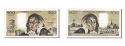 World Coins - Banknote, France, 500 Francs, 500 F 1968-1993 ''Pascal'', 1971, 1971-12-02
