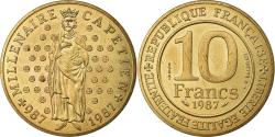 World Coins - Coin, France, Hugues Capet, 10 Francs, 1987, Paris, ESSAI,