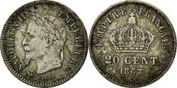 World Coins - Coin, France, Napoleon III, Napoléon III, 20 Centimes, 1867, Bordeaux