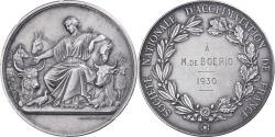 World Coins - France, Medal, Agriculture, Société d'Acclimatation de France, 1930, Silvered