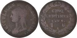 World Coins - Coin, France, Dupré, 5 Centimes, AN 7, Paris, , Bronze, KM:640.1