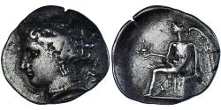 Ancient Coins - Coin, Bruttium, Drachm, ca. 299-289 BC, Terina, , Silver, HN Italy:2642