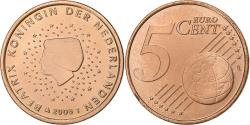 World Coins - Netherlands, 5 Euro Cent, 2008, Utrecht, Copper Plated Steel,