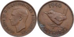 World Coins - Great Britain, George VI, Farthing, 1946, Bronze, , KM:843