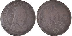 World Coins - Coin, France, Louis XIV, Liard de France au buste juvénile, deuxième type