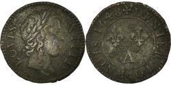 World Coins - Coin, France, Louis XIV, Denier Tournois, Denier Tournois, 1648, Paris
