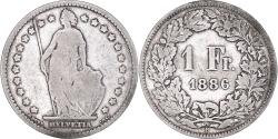 World Coins - Coin, Switzerland, Franc, 1886, Bern, , Silver, KM:24