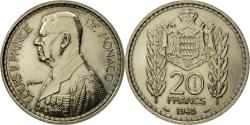 World Coins - Coin, Monaco, Louis II, 20 Francs, 1945, Paris, ESSAI, , Copper-nickel