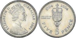 World Coins - Coin, Gibraltar, 5 Pence, 2004
