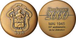 World Coins - France, Medal, Ville de Dunkerque, 55e anniversaire de la Libération, History