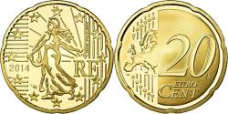World Coins - France, 20 Euro Cent, 2014, BE, , Brass, KM:1411