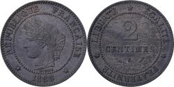 World Coins - France, 2 Centimes, Cérès, 1888, Paris, Bronze, , Gadoury:105