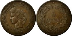 World Coins - Coin, France, Cérès, 5 Centimes, 1879, Paris, , Bronze, Gadoury:157a