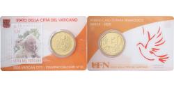 World Coins - Vatican, Pope Francis I, 50 Euro Cent, Stamp & coin card n°32, 2020, Nordic