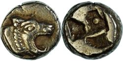 Ancient Coins - Ionia, Hemihekte - 1/12 Stater, ca. 600-550 BC, Uncertain mint, Electrum