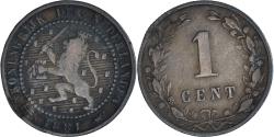 World Coins - Coin, Netherlands, William III, Cent, 1881, , Bronze, KM:107.1