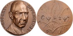 World Coins - France, Medal, Robert Oppenheimer, 1967, Bronze, Engels,