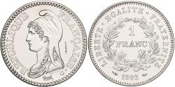 World Coins - France, 1 Franc, République, 1992, MDP, Pattern, Nickel,