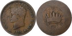World Coins - Kingdom of Italy, Napoleon I, Soldo, 1813, Milan, Copper,