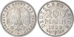World Coins - Coin, GERMANY, WEIMAR REPUBLIC, 200 Mark, 1923, Stuttgart, , Aluminum