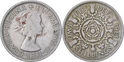 World Coins - Great Britain, Elizabeth II, Florin, Two Shillings, 1961, Copper-nickel
