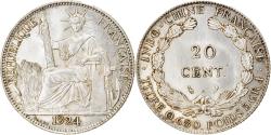 World Coins - Coin, FRENCH INDO-CHINA, 20 Cents, 1924, Paris, , Silver, KM:17.1