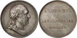 World Coins - France, Medal, Hommage à Louis XVI, Louis XVIII, History, 1815, Andrieu