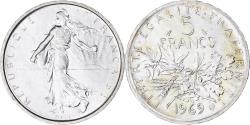 World Coins - Coin, France, Semeuse, 5 Francs, 1969, Paris, , Silver, KM:926