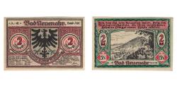World Coins - Banknote, Germany, Neuenahr, Bad Kurdirektion, 2 Mark, paysage, 1922