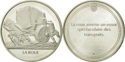 World Coins - France, Medal, La roue, Sciences & Technologies, , Silver