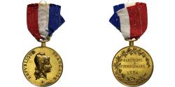 World Coins - France, Elections Municipales, Politics, Medal, 1884, Very Good Quality, Gilt