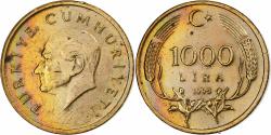 World Coins - Coin, Turkey, 1000 Lira, 1995, , Bronze Clad Brass, KM:1028