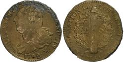World Coins - France, Constitution, 2 Sols, 2 sols françois, 1792 / AN 4, Arras, Métal de