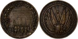 World Coins - France, Medal, Traité de Versailles, Victoire du Droit, 1919, Bronze, Robert