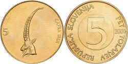 World Coins - Slovenia, 5 Tolarjev, 2000, Nickel-brass, , KM:6