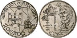 World Coins - Portugal, 200 Escudos, New World - America, 1992, Lisbon, Copper-nickel