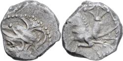 Ancient Coins - Allobroges, Denier à l'hippocampe, 2nd-1st centuries BC, Silver,