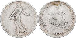 World Coins - France, Semeuse, 2 Francs, 1900, Paris, , Silver, KM:845.1