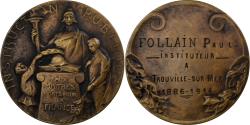 World Coins - France, Medal, Aux Maitres Morts pour la France, Trouville, 1918, Bronze